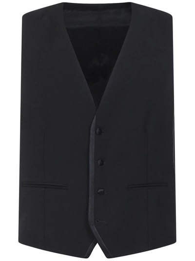 Tonello Cool Black Wool Vest
