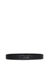 Tom Ford Black Calf Leather T-buckle Belt In Black