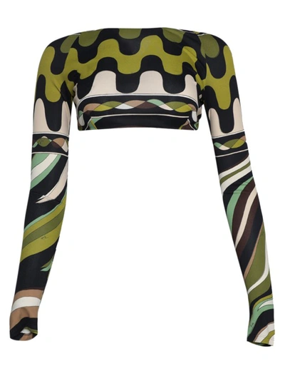 Pucci Classic T-shirt In Green