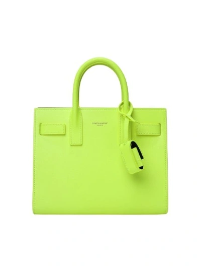 Saint Laurent Sac De Jour Nano Top-handle Bag In Yellow