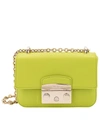 Furla Woman Shoulder Bag Acid Green Size - Soft Leather