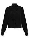 Wardrobe.nyc Scarf Blouse In Black