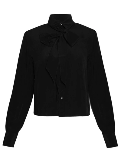 Wardrobe.nyc Scarf Blouse In Black