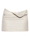 Jacquemus La Mini Jupe Bahia Skirt In White