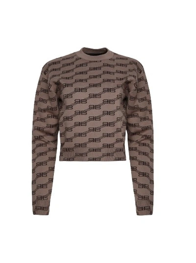 Balenciaga Sweater In Brown
