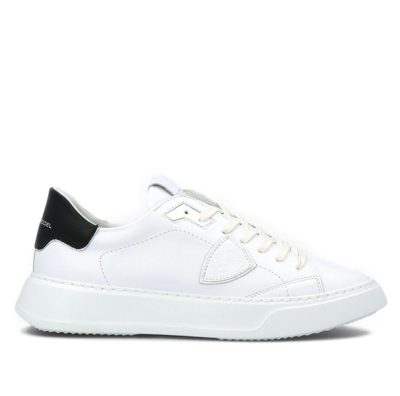 Philippe Model Temple Veau Leather Sneakers In White