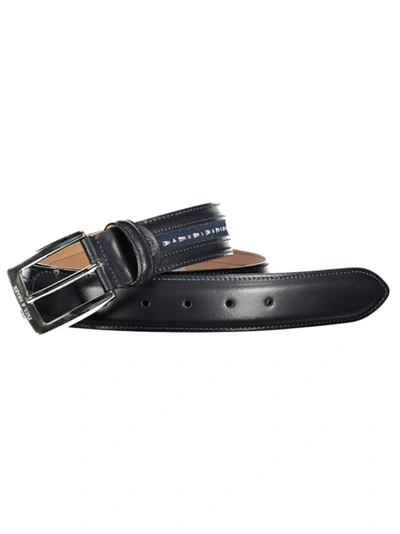 Paul & Shark Blue Cowhide Leather Belt