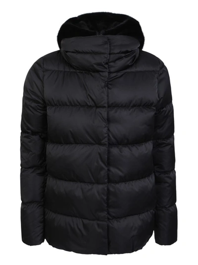 Herno A-shape Down Jacket In Black