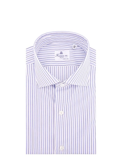 FINAMORE STRIPED COTTON SHIRT