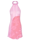 Roberta Einer Sleek Mini Dress In Pink