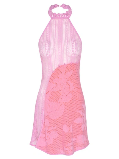 Roberta Einer Sleek Mini Dress In Pink