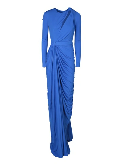 Alexander Mcqueen Bold Cobalt Blue Dress