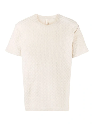 Sunflower Jacquard Cotton T-shirt In Neutrals