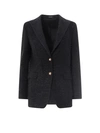 TAGLIATORE TWEED BLAZER WITH GOLD BUTTONS