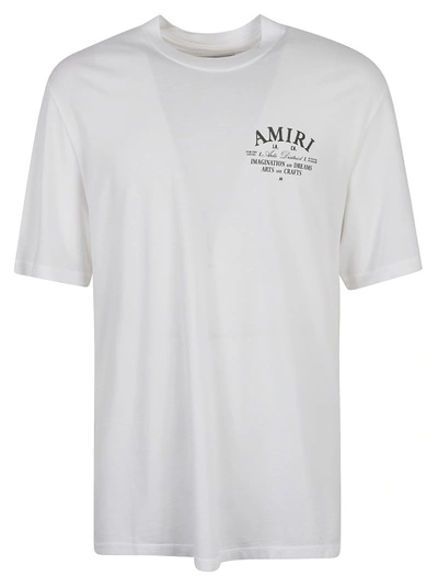 Amiri Logo-print Cotton T-shirt In White