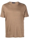 Lardini Basic Short-sleeved T-shirt In Brown