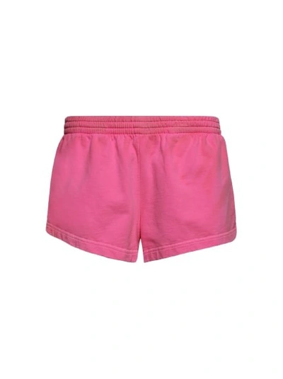 Balenciaga Cotton Jersey Running Shorts In Pink