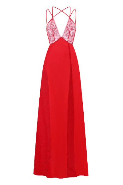 Nué Ruby Dress In Red