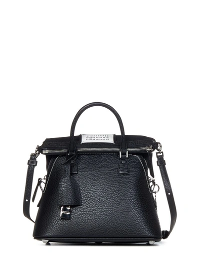 Maison Margiela Black Goatskin Leather Shoulder Bag