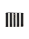 MARC JACOBS THE MINI COMPACT WALLET - LEATHER - BLACK