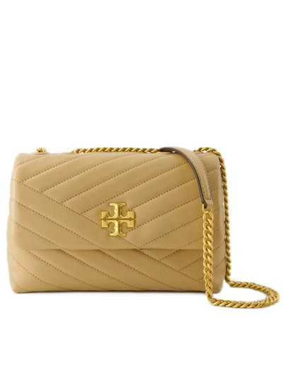 Tory Burch Kira Chevron Convertible Bag - Leather - Desert Dune In Brown