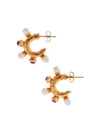 ALIGHIERI THE NOCTURAL DESIRE PEARL GARNET EARRINGS