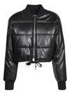 MSGM QUILTED FAUX LEATHER JACKET