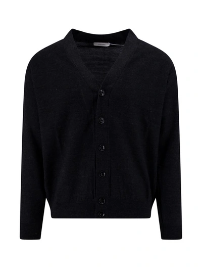 Lemaire Cable-knit Cardigan In Black