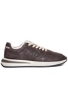 Philippe Model Man Sneakers Dark Brown Size 11 Soft Leather In Brown