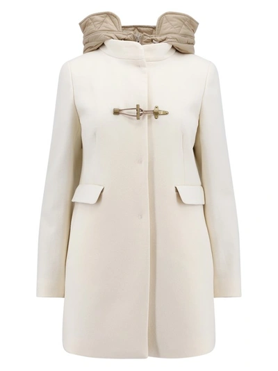Fay Coat In White