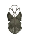 DION LEE CAMO LACE CORSET