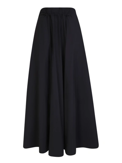 Herno Drawstring Midi Skirt In Black