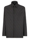 FENDI LINED SHIRT WITH ALL-OVER FF PRINT