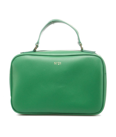 N°21 Bauletto 皮质单肩包 In Green