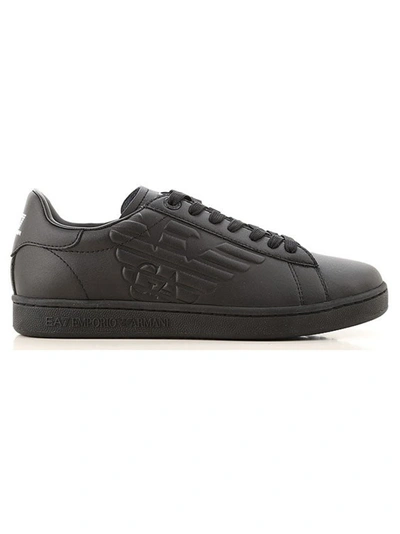 Emporio Armani Black Leather Shoes