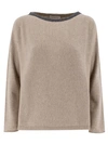 Le Tricot Perugia Sweater In Brown