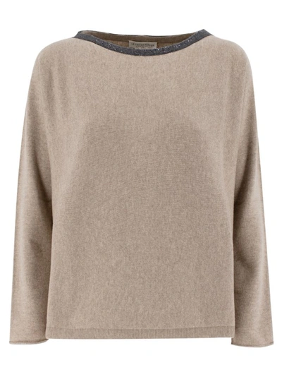 Le Tricot Perugia Jumper In Brown