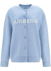 BURBERRY COTTON AND WOOL CARDIGAN