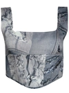 Natasha Zinko Denim Print Corset In Blue