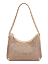 Stella Mccartney Mini Falabella Zip Shoulder Bag In Gold