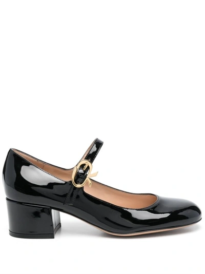 Gianvito Rossi 45 Patent-leather Mary Jane Pumps In Black