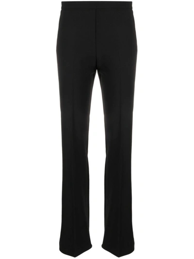 Pinko Mid-rise Straight-leg Trousers In Black
