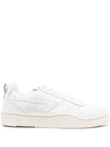 Diesel Low-top Leather Sneakers With D Patch In White