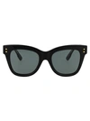Gucci Gg1082s 001 Butterfly Sunglasses In Black