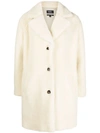 Apc A.p.c. 'nicolette' Teddy Coat In Neutrals
