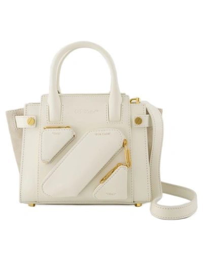 Off-white City Tote S Tote Bag - White - Leather In Neutrals