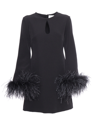 P.A.R.O.S.H FEATHERS EMBELLISHED DRESS
