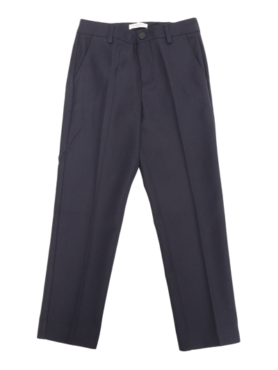 Golden Goose Twill Pants In Blue