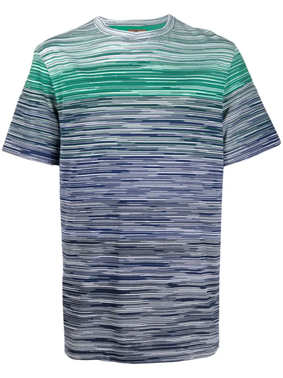 Missoni Patterned Regular T-shirt In Blue