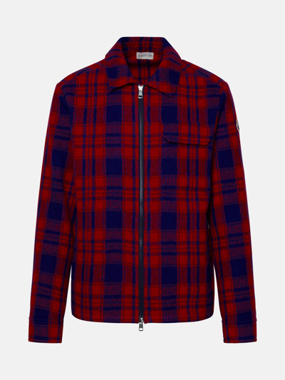 Moncler Camicia Check In Red
